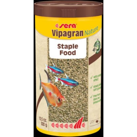 Sera Vipagran nature - granulátum táplálék díszhalak számára (1000ml/300g)