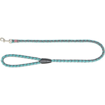 Trixie Cavo Leash - fonott póráz - aqua kék/grafit szürke - (S-M) Ø12mm/1m