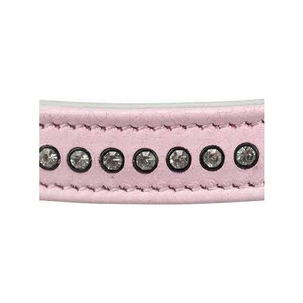 Trixie Collar with Rhinestones - nyakörv strasszokkal (pink) kutyák részére (S) 23-28cm/15mm