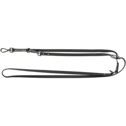 Trixie CityStyle Adjustable Lead (S-M) - állítható póráz (PVC bevonattal/fekete) kutyák részére (2m/13mm)