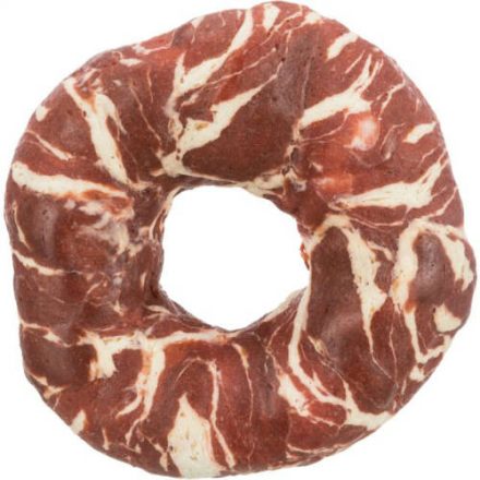 Trixie 312281 Denta Fun Beef Chewing Ring - jutalomfalat (marha,hal,marhabőr) kutyák részére (Ø10cm/110g)