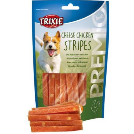 Trixie Premio Cheese Chicken Stripes - jutalomfalat (csirke,sajt) kutyák részére (100g)