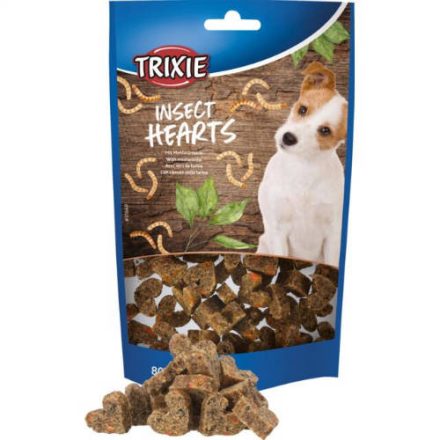 Trixie Insect Hearts with mealworms - jutalomfalat (monoprotein) kutyák részére (80g)