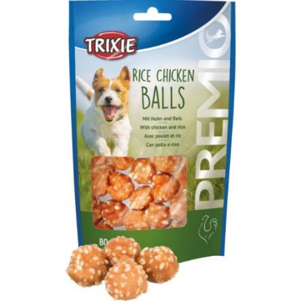 Trixie Premio Rice Chicken Balls - jutalomfalat (csirke,rizs) kutyák részére (80g)