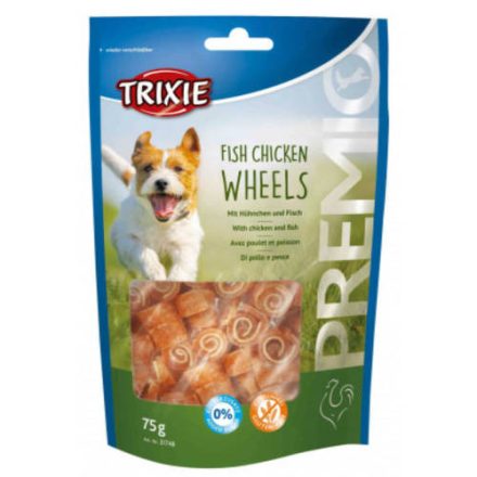 Trixie PREMIO Fish Chicken Wheels - jutalomfalat (hal,csirke) 75g