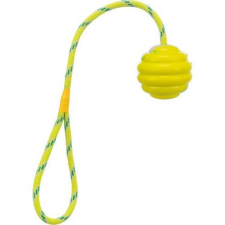 Trixie Wavy Ball on a Rope - natúr gumi játék (húzó) kutyák részére (Ø6x30cm)