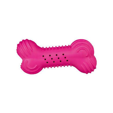 Trixie Rustling Bone Dog Toy - natúr gumi játék (zörgős csont) kutyák részére (Ø18cm)