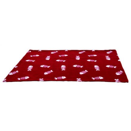 Trixie Beany Blanket - takaró (bordó/mintás) macskák részére (100x70cm)