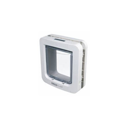 Trixie SureFlap 4-Way Flap - kutya és macskaajtó mikrochip azonosítással (fehér) 26,2x28,1cm