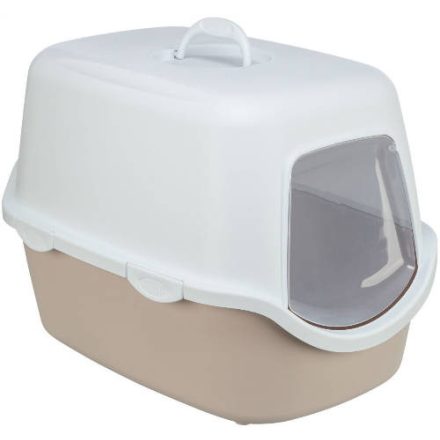 Trixie Vico Cat Litter Tray - Fedeles macska WC (mályva/fehér) 40x40x56cm