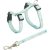 Trixie Junior Harness with Lead - hám és póráz szett (mintás) kölyökmacskák részére (21–33 cm/8 mm, 1.20 m)