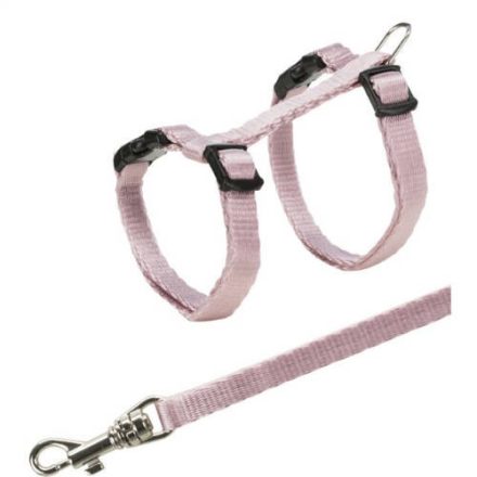 Trixie Junior Harness with Lead - hám és póráz szett (többféle színben) kölyökmacskák részére (19–31 cm/8 mm, 1.20m)