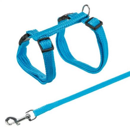 Trixie Cat Harness with Lead - hám és póráz szett (többféle színben) macskák részére (22–42 cm/10 mm, 1.25m)