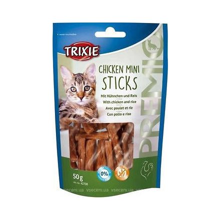 Trixie Premio Chicken Mini Sticks - jutalomfalat (csirke,rizs) macskák részére (50g)