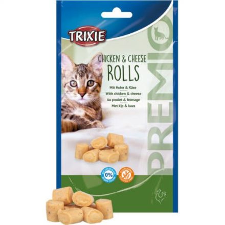 Trixie Premio Chicken & Cheese Rolls - jutalomfalat (csirke,sajt) macskák részére (50g)