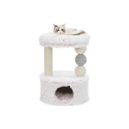 Trixie Harvey Scratching Post - kaparófa (fehér,pink) macskák részére (73cm)