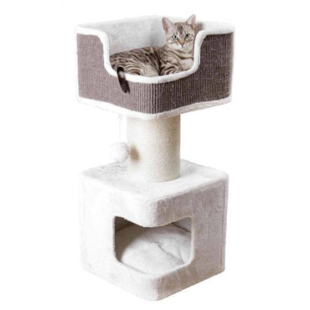 Trixie Ava Scratching Post - macskabútor (fehér,szürke,) 39x39/86cm