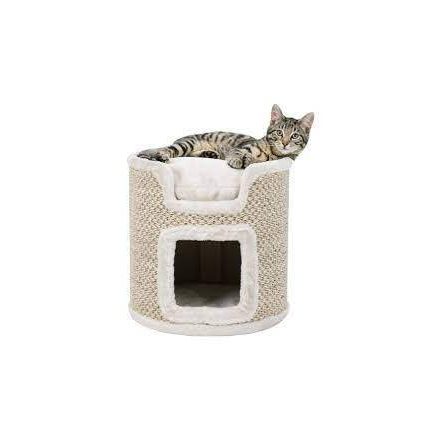 Trixie Ria Cat Tower - torony kaparófa (világosszürke/natúr) macskák részére (37cm)