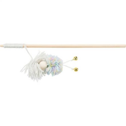 Trixie Play Rod with Wool Balls - játék (peca) macskák részére (34cm)