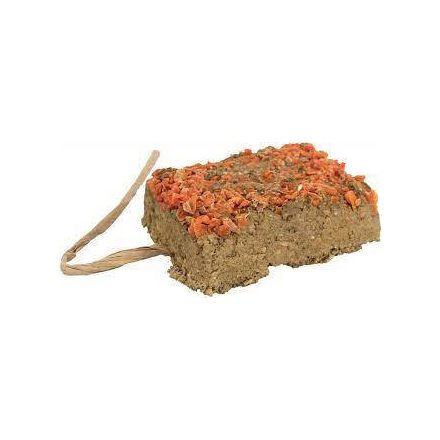 Trixie Clay Stone with carrot - Fogkoptatókő (répával) rágcsálók részére (100g)