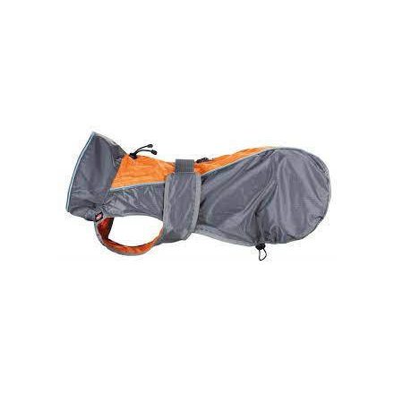 Trixie Solid Raincoat for Dogs - esőkabát (szürke,narancs) kutyák részére (XS) 30cm - kifutó termék