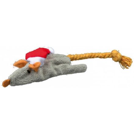 Trixie Xmas Mice and Squirrels - plüss játék (zörgő egér) macskák részére (14-17cm)