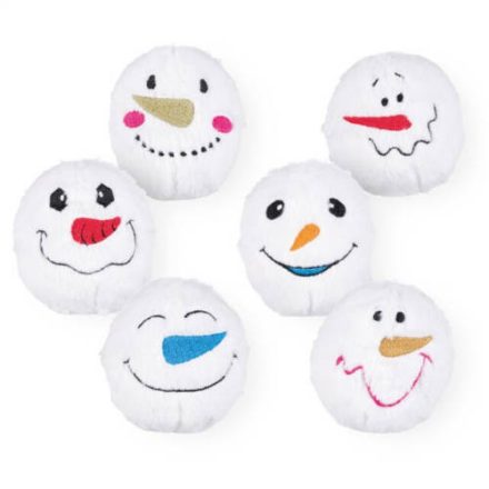 Trixie Xmas Snowballs plush toy - plüss játék (hógolyó) kutyák részére (Ø10cm)