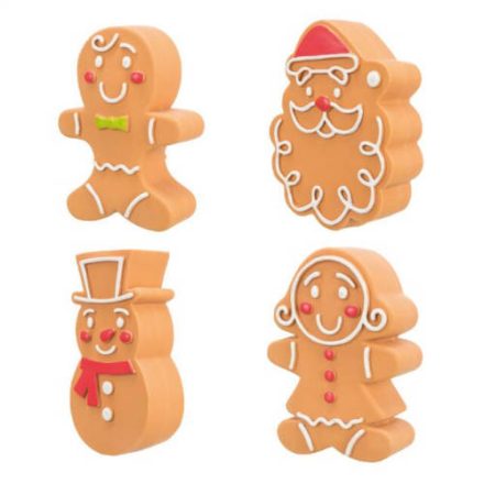 Trixie Xmas Gingerbreads Figures - latex játék (mézeskalács) kutyák részére (11cm)