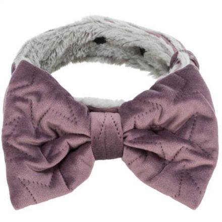 Trixie Xmas Collar with Bow - csokornyakkendő (világos lila/szürke vagy zöld/szürke) kutyák részére (2 féle méretben) S–M: 30–45 cm/40 mm