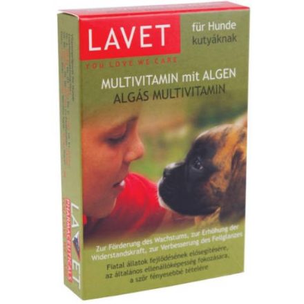 Lavet Multivitamin Mit Algen - Vitamin készítmény (algás) kutyák részére 40g/50db tbl.