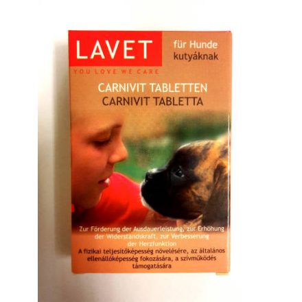 Lavet Carnivit Tabletten - Vitamin készítmény (Carnivit) sport és munkakutyák részére 50g/50db tbl.