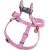 WAUDOG Re-Cotton Harness (S) - hám újrahasznosított pamutból (QR kódos, fényvisszaverő csíkkal, pink) kutyák részére (40-55cm/15mm)