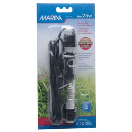 Hagen Marina Submersible Aquarium Heater - Mini akváriumfűtő (20 l-ig) 25W (15cm)