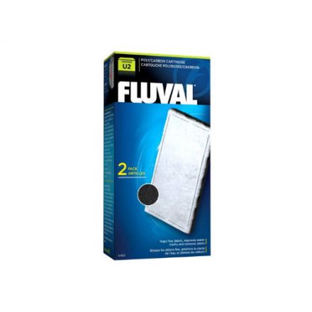 FLUVAL "U2" Poly/Carbon Cartridge - szűrőbetét (Fluval U2 belső szűrőhöz) 2db