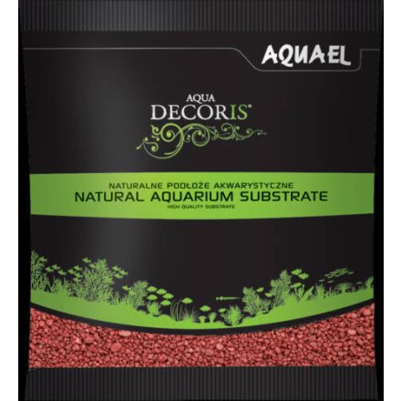 AquaEl Decoris Red - Akvárium dekorkavics (piros) 2-3mm (1kg)