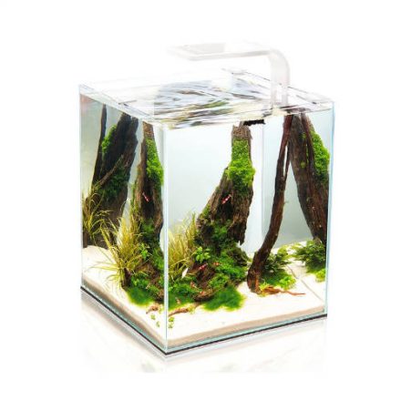 Aquael Shrimp Set Smart Day&Nnight 30 white - Nano akvárium (fehér) garnélarákoknak és kisebb halaknak (29x29x35cm)