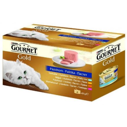 Gourmet Gold Duó Multipack (pástétom) nedvestáp - macskák részére (4x85g)