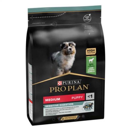 PRO PLAN Medium Puppy Sensitive Digestion - Szárazeledel (bárány) kölyökkutyák részére (12kg)