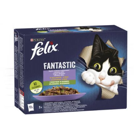 Felix Fantastic Duo - Házias válogatás (pisztráng,lazac,csirke,marha) zöldséggel aszpikban (12x85g)