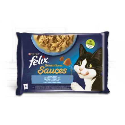 Felix Sensations Sauces (halas válogatás- szószban) 4x85g