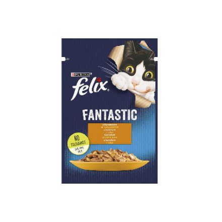 Felix Fantastic - alutasakos (csirke) nedves eledel aszpikban macskák részére (85g)