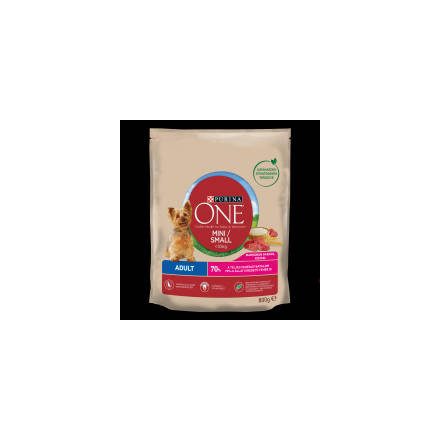 Purina ONE Mini/Small Adult - száraztáp (marha,rizs) kutyák részére (800g)