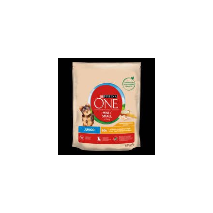 Purina ONE Mini/Small Junior - száraztáp (csirke,rizs) kutyák részére (800g)