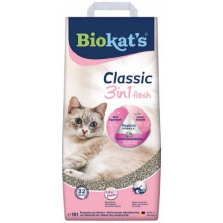 GIMCAT BIOKATS CLASSIC FRESH B.PÚDER 10L