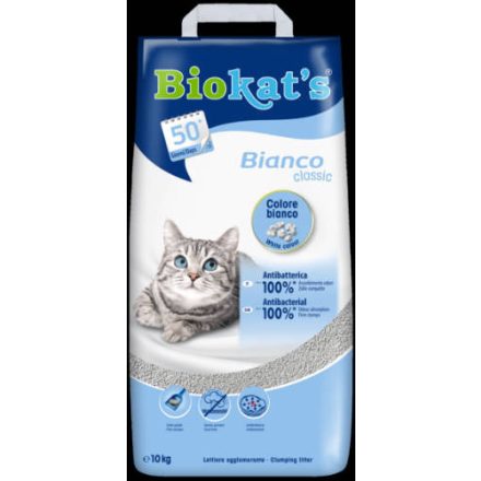 Gimpet Biokats Bianco Classic Extra - csomósodó macskaalom  (10kg)