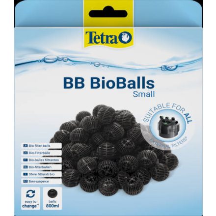 Tetra Bio Filterbälle BB 800 Small - bioszűrő golyók (TetraTec EasyCrystal belső-, a TetraTec EX Plus- és más gyártmányú, hasonló akváriumszűrőkhöz)