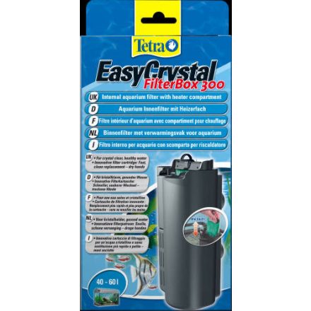 Tetra EasyCrystal FilterBox 300 - belső szűrő, fűtőrekesszel (40-60l akváriumhoz)