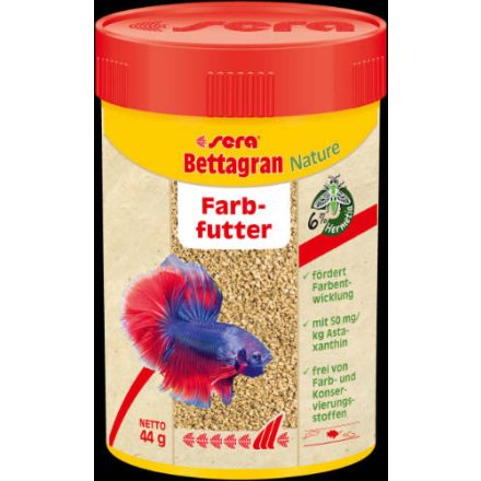 Sera Nature Bettagran - granulátum táplálék díszhalak számára (100ml)