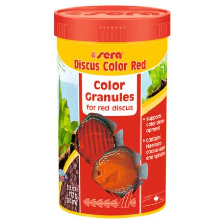 Sera Discus Color Red - granulátum táplálék (vörös) díszhalak részére (250ml)