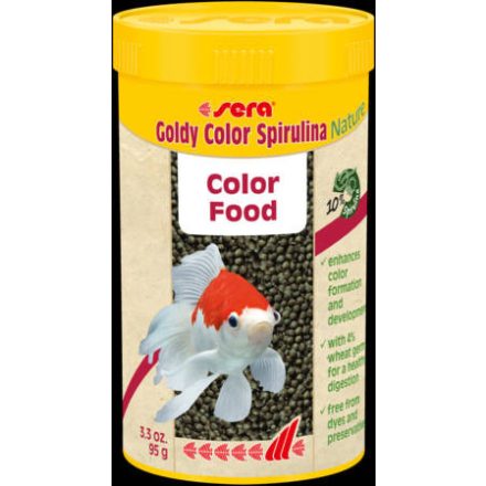 Sera Nature Goldy Color Spirulina - granulátum táplálék aranyhalak számára (250ml)